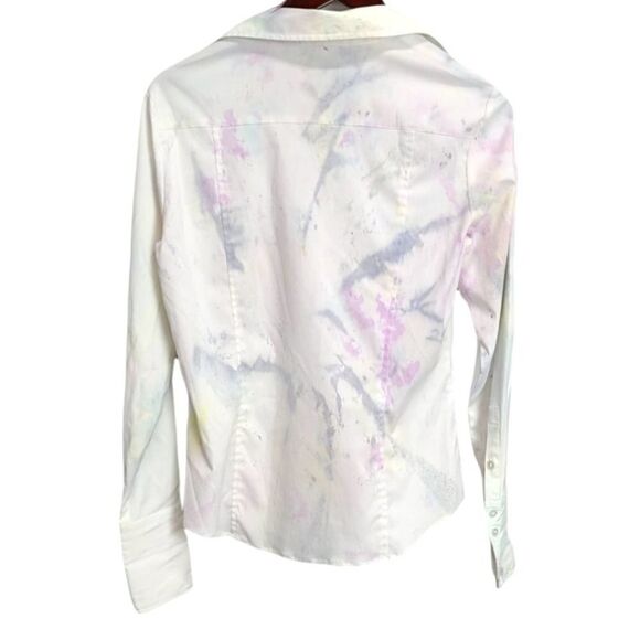 D&co. Tie Dye Women's Button Down Shirt Size M - Picture 2 of 7
